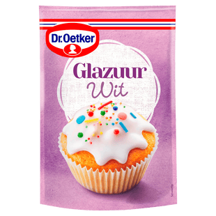 Dr. Oetker Glazuur wit taart versiering