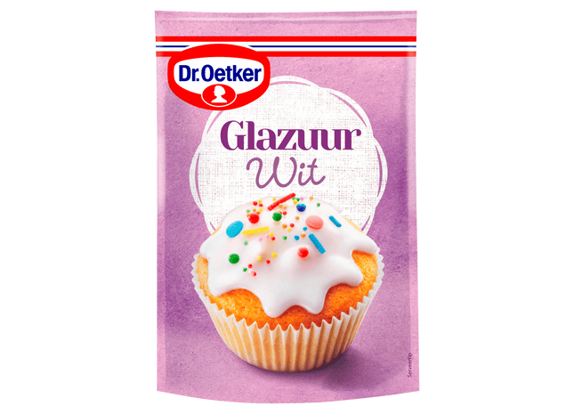 Dr. Oetker Glazuur wit taart versiering