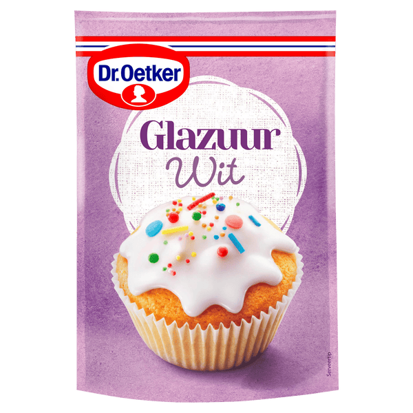 Dr. Oetker Glazuur wit taart versiering