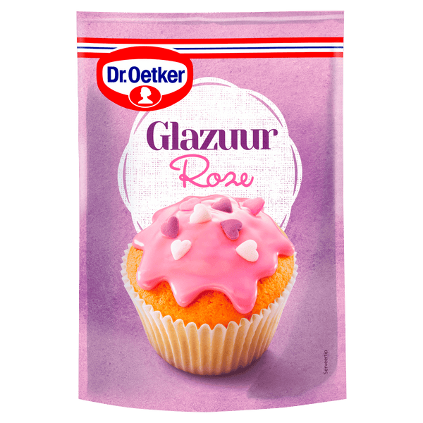 Dr. Oetker roze glazuur