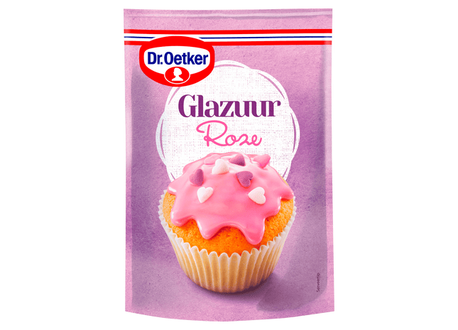 Dr. Oetker roze glazuur