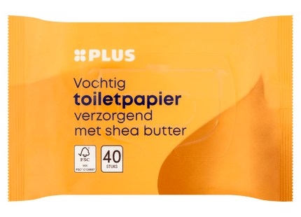 Moist toilet paper shea butter