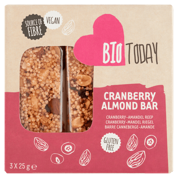 BioToday Nut Bar cranberry almond