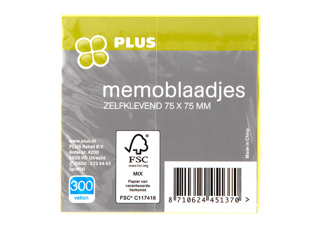 Selbstklebende Haftnotizen 300 Blatt FSC