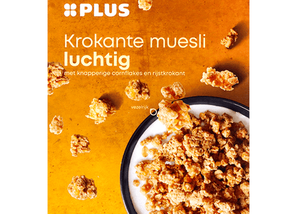 Krokante muesli luchtig gepofte granen