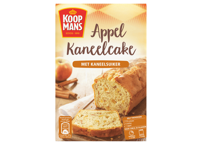 Koopmans Apfel-Zimt-Kuchen-Backmischung