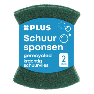 Gerecyclede schuursponsen krassend