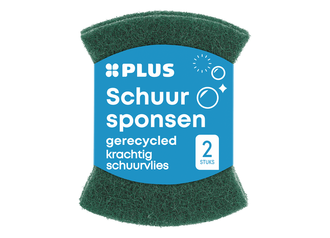 Gerecyclede schuursponsen krassend