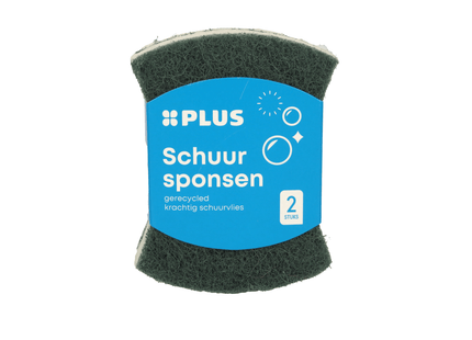 Recycled scouring pads scratchy