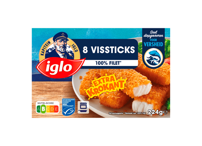 Iglo Vissticks 8 stuks