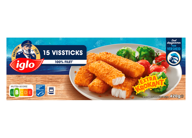 Iglo Vissticks 15 stuks