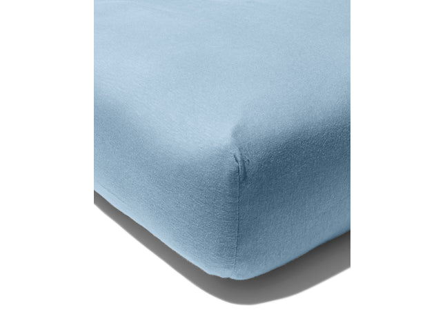 hoeslaken 70x150cm jersey blauw