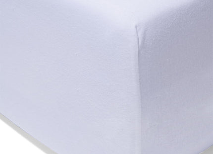 box spring fitted sheet jersey 80x200 white