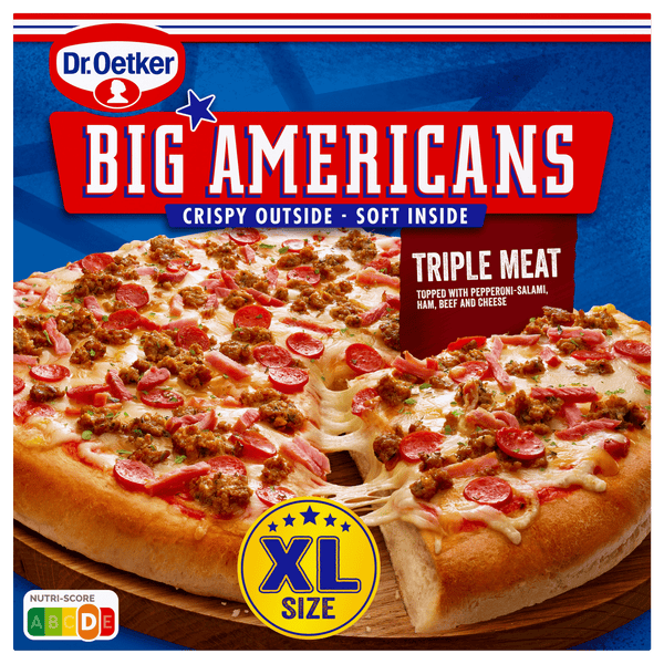 Dr. Oetker Big Americans XL pizza Triple Meat