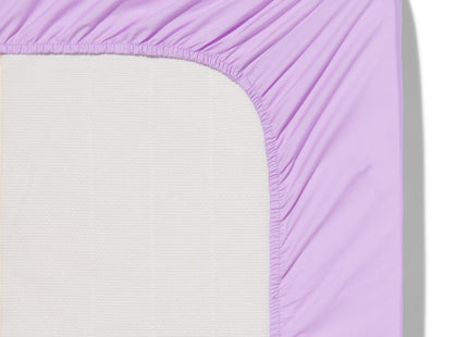 LINDA. fitted sheet percale 160x220 nice lilac