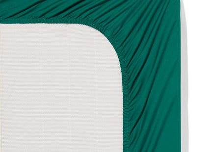 LINDA. fitted sheet percale 90x200 good green