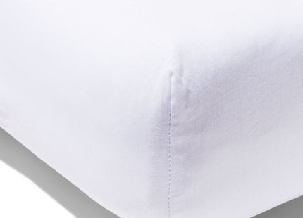 fitted sheet cotton 140x200 white