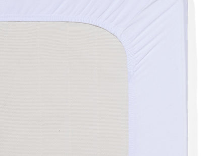 fitted sheet jersey 180x200 white