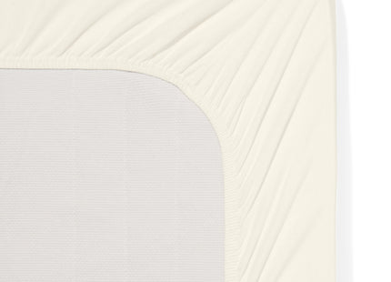 fitted sheet jersey 160x200 ecru