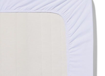 fitted sheet soft cotton 180x220 white