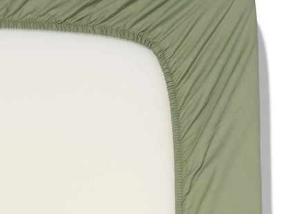 fitted sheet soft cotton 90x220 green