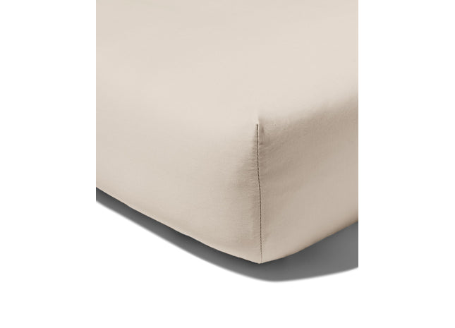 hoeslaken 160x200cm satijn zand