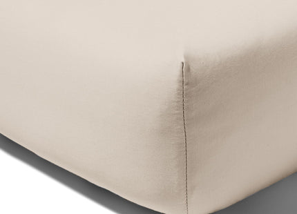 fitted sheet satin 180x220 sand