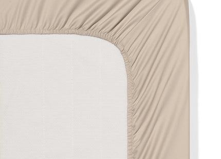 fitted sheet satin 180x220 sand