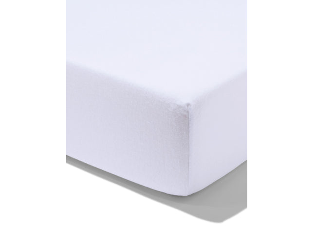 hoeslaken 140x200cm flanel wit