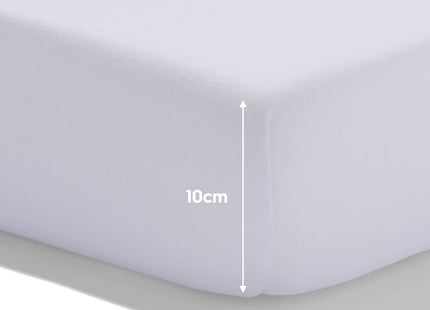 topper fitted sheet jersey 90x200 white