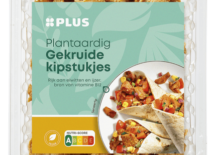 Plantaardige gekruide kipstukjes