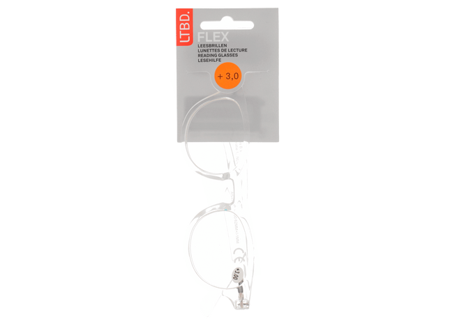 LTBD FLEX leesbril kleurloos +3  Dutchshopper