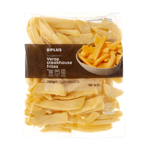 Verse Vlaamse frites met schil