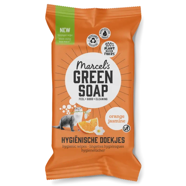 Marcel's Green Soap Hygienische doekjes orange & jasmin