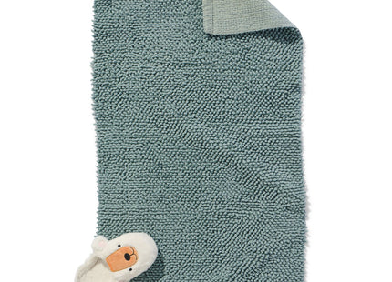 badmat 60x120 chenille groenblauw