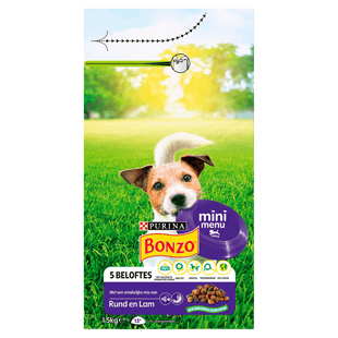 Bonzo Mini Menu hondenvoer met rund & lam