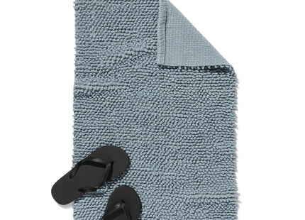 bath mat 50x80 chenille ice blue