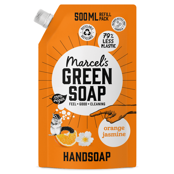 Marcel's Green Soap Hand Soap Orange & Jasmine Refill