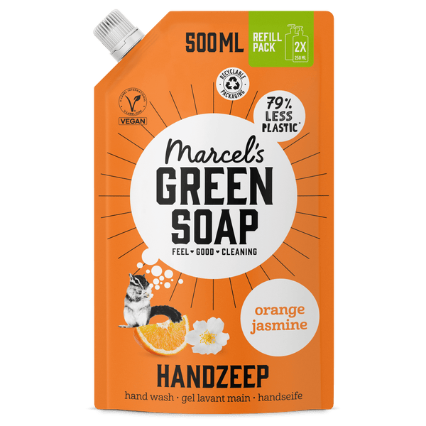 Marcel's Green Soap Handzeep Sinaasappel & Jasmijn navul