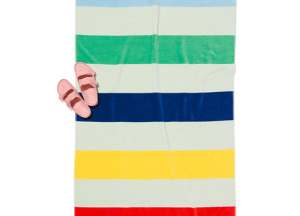 beach towel velvet 90x180 stripes