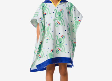 kinder strandponcho 60x60 octopus