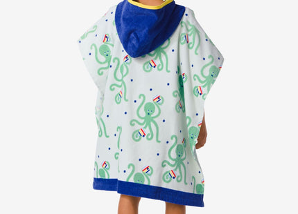 kinder strandponcho 60x60 octopus