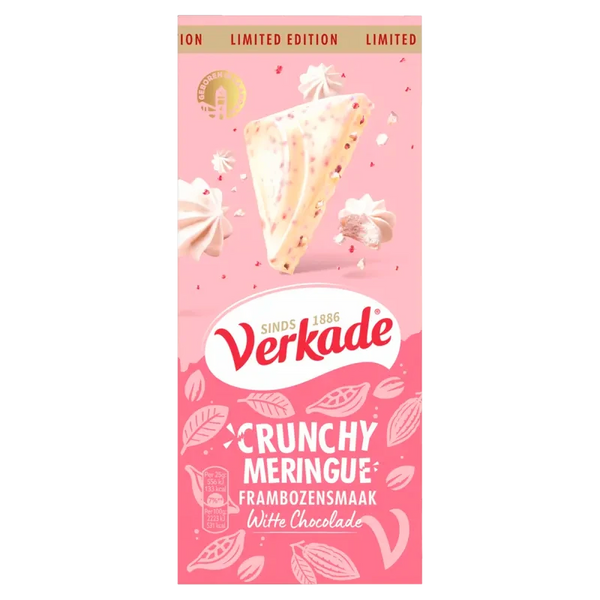 Verkade Crunchy meringue frambozensmaak reep