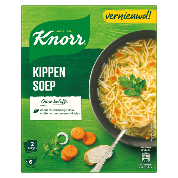 Knorr Dubbelpak soep Kip