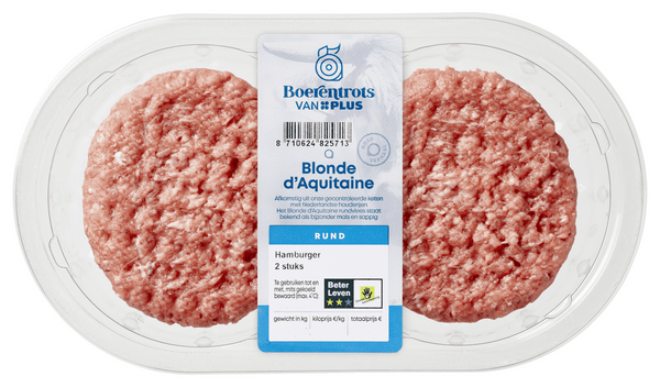 Boerentrots Blonde d'Aquitaine Hamburgers 2 pieces