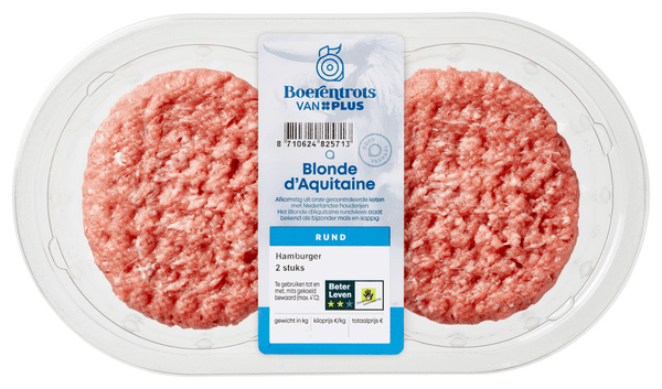 Boerentrots Blonde d'Aquitaine Hamburger 2 Stück