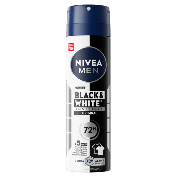 Nivea For Men Deo spray invisible black&white