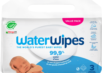 Waterwipes Baby Wipes 3x48 pieces