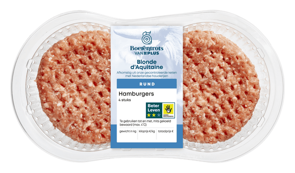 Farmer's Pride Blonde d'Aquitaine Beef Patties 4 pieces