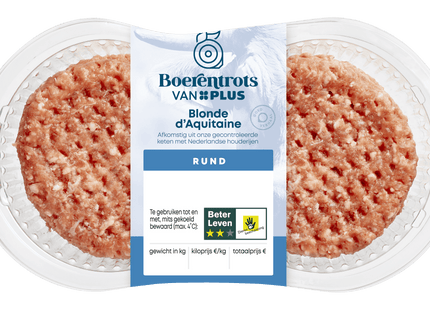 Boerenprots Blonde d'Aquitaine Hamburgers 4 pieces